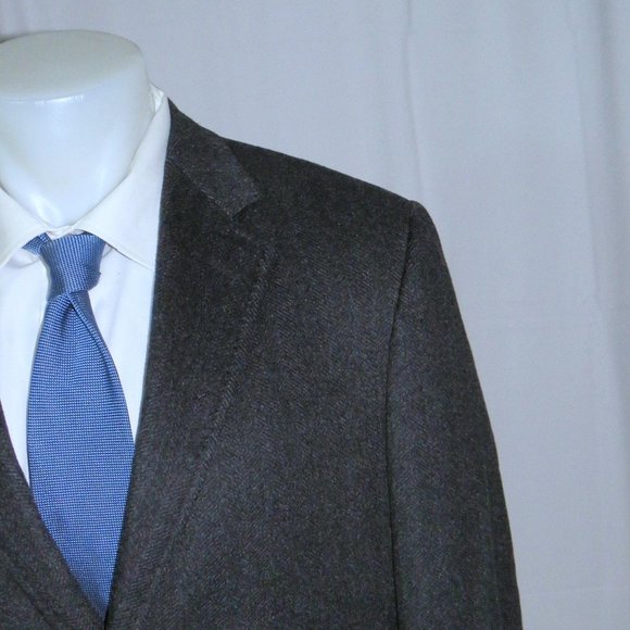 Canali 1934 Exclusive 100% Cashmere Current Three Button Overcoat 42R